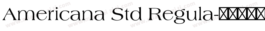 Americana Std Regula字体转换